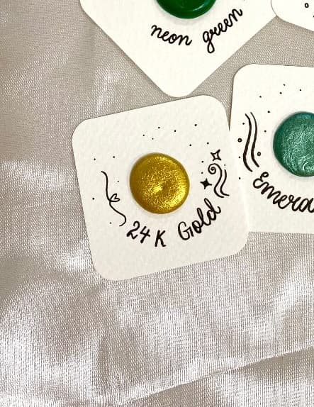 24k Gold Dot Card